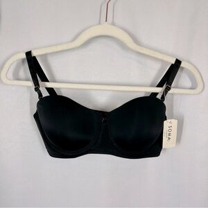 NWT Soma TellTale | The Creator Strapless Bra Blackout Black Women’s Size 32D